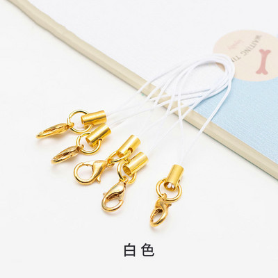 50 τμχ Χρυσό Ασημί Μπρελόκ Σχοινί με Αστακό κούμπωμα Κορδόνια Lariat λουράκια DIY Μπρελόκ Κρεμαστό κορδόνι Προμήθειες κατασκευής κοσμημάτων