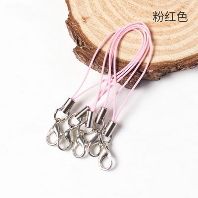 50 τμχ Χρυσό Ασημί Μπρελόκ Σχοινί με Αστακό κούμπωμα Κορδόνια Lariat λουράκια DIY Μπρελόκ Κρεμαστό κορδόνι Προμήθειες κατασκευής κοσμημάτων