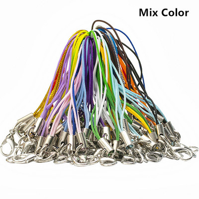 50 τμχ Χρυσό Ασημί Μπρελόκ Σχοινί με Αστακό κούμπωμα Κορδόνια Lariat λουράκια DIY Μπρελόκ Κρεμαστό κορδόνι Προμήθειες κατασκευής κοσμημάτων