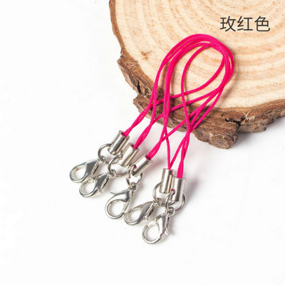 50 τμχ Χρυσό Ασημί Μπρελόκ Σχοινί με Αστακό κούμπωμα Κορδόνια Lariat λουράκια DIY Μπρελόκ Κρεμαστό κορδόνι Προμήθειες κατασκευής κοσμημάτων