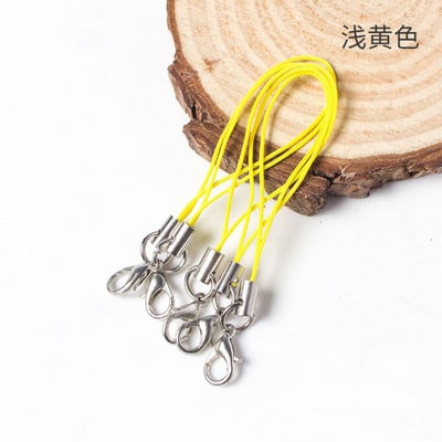 50 τμχ Χρυσό Ασημί Μπρελόκ Σχοινί με Αστακό κούμπωμα Κορδόνια Lariat λουράκια DIY Μπρελόκ Κρεμαστό κορδόνι Προμήθειες κατασκευής κοσμημάτων