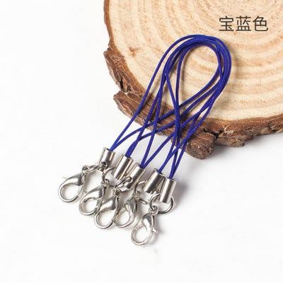 50 τμχ Χρυσό Ασημί Μπρελόκ Σχοινί με Αστακό κούμπωμα Κορδόνια Lariat λουράκια DIY Μπρελόκ Κρεμαστό κορδόνι Προμήθειες κατασκευής κοσμημάτων