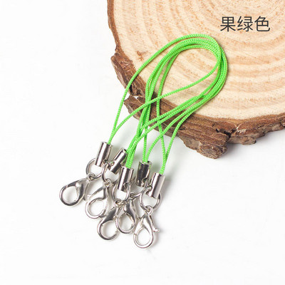 50 τμχ Χρυσό Ασημί Μπρελόκ Σχοινί με Αστακό κούμπωμα Κορδόνια Lariat λουράκια DIY Μπρελόκ Κρεμαστό κορδόνι Προμήθειες κατασκευής κοσμημάτων