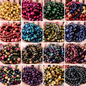 AAA Естествени жълти каменни мъниста с тигрово око Кръгли свободни дистанционни мъниста за изработка на бижута Направи си сам Гривна Колие 15'' 4/6/8/10/12 mm