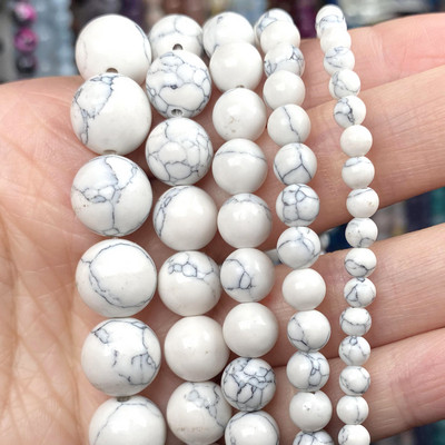 Χάντρες φυσικής πέτρας 4-10 χιλιοστά Tiger Eye Agates Amazonite Jades Turquoises Rose Quartzs Στρογγυλές χάντρες για κοσμήματα κατασκευής Diy βραχιόλια