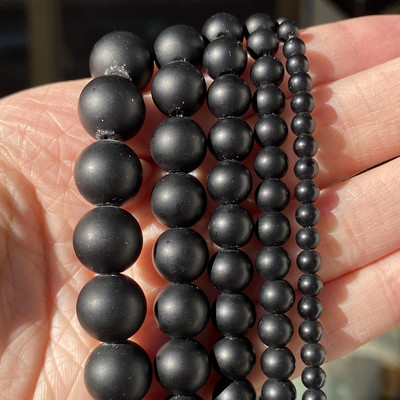 Χάντρες φυσικής πέτρας 4-10 χιλιοστά Tiger Eye Agates Amazonite Jades Turquoises Rose Quartzs Στρογγυλές χάντρες για κοσμήματα κατασκευής Diy βραχιόλια