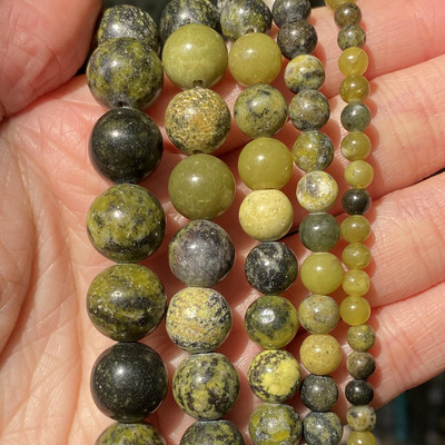 Χάντρες φυσικής πέτρας 4-10 χιλιοστά Tiger Eye Agates Amazonite Jades Turquoises Rose Quartzs Στρογγυλές χάντρες για κοσμήματα κατασκευής Diy βραχιόλια