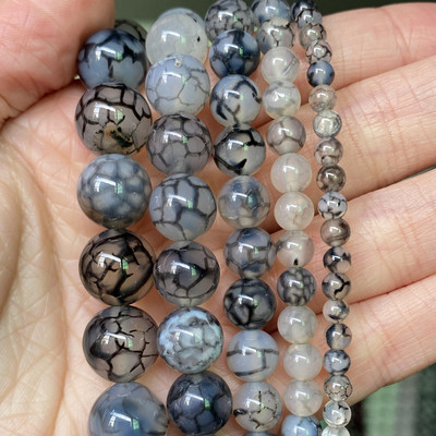 Χάντρες φυσικής πέτρας 4-10 χιλιοστά Tiger Eye Agates Amazonite Jades Turquoises Rose Quartzs Στρογγυλές χάντρες για κοσμήματα κατασκευής Diy βραχιόλια