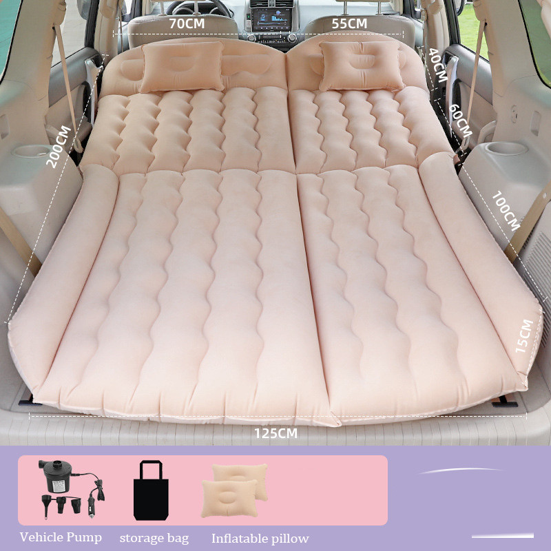 Pat gonflabil de călătorie cu mașină SUV 200 * 125CM Portbagajul scaunului din spate Saltea universală Patul de aer Livrare auto cu pompă de aer Transport gratuit