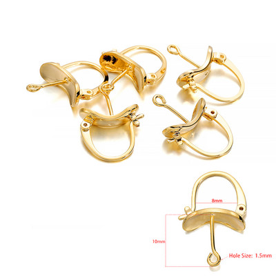 8 db 23 mm-es francia kar hátsó fülbevaló előlap beállító karika lógó füldrót, nyitott hurokkal barkács ékszerkészítési kellékekhez