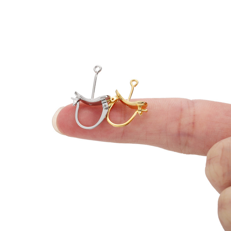 8 db 23 mm-es francia kar hátsó fülbevaló előlap beállító karika lógó füldrót, nyitott hurokkal barkács ékszerkészítési kellékekhez