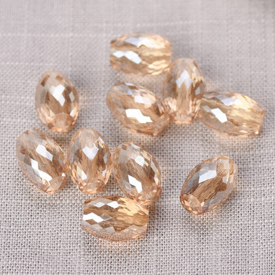 10db 10x6mm 12x8mm ovális hengeres csiszolt vágott kristályüveg laza kézműves gyöngyök ékszerkészítéshez barkácsolás