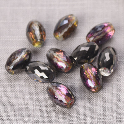 10db 10x6mm 12x8mm ovális hengeres csiszolt vágott kristályüveg laza kézműves gyöngyök ékszerkészítéshez barkácsolás