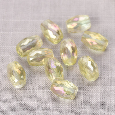10db 10x6mm 12x8mm ovális hengeres csiszolt vágott kristályüveg laza kézműves gyöngyök ékszerkészítéshez barkácsolás