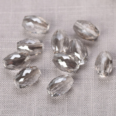 10db 10x6mm 12x8mm ovális hengeres csiszolt vágott kristályüveg laza kézműves gyöngyök ékszerkészítéshez barkácsolás