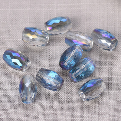 10db 10x6mm 12x8mm ovális hengeres csiszolt vágott kristályüveg laza kézműves gyöngyök ékszerkészítéshez barkácsolás