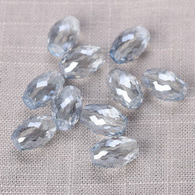10db 10x6mm 12x8mm ovális hengeres csiszolt vágott kristályüveg laza kézműves gyöngyök ékszerkészítéshez barkácsolás