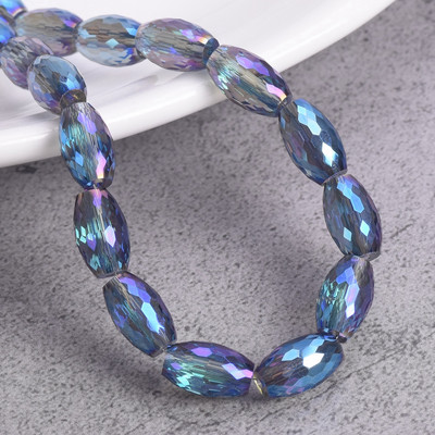 10db 10x6mm 12x8mm ovális hengeres csiszolt vágott kristályüveg laza kézműves gyöngyök ékszerkészítéshez barkácsolás