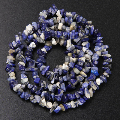 Мъниста от естествен чакъл камък Лапис Лазуил Боствана Содалит Чипс Мънисто за Колиета Обеци Гривни Бижута Верижка с мъниста 3-5 мм