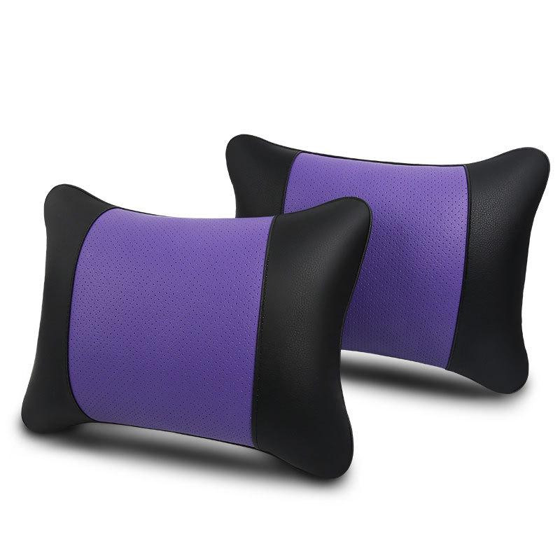 Madingas paprastas automobilio pagalvių rinkinys, kvėpuojantis, patogus, 2 vnt. galvos atrama + 2 vnt. juosmens pagalvė