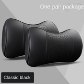 Autóbőr nyakpárna, Relax nyaktámasztó fejtámla, Comfort Travel autósülés és otthoni irodai puha párna 2db