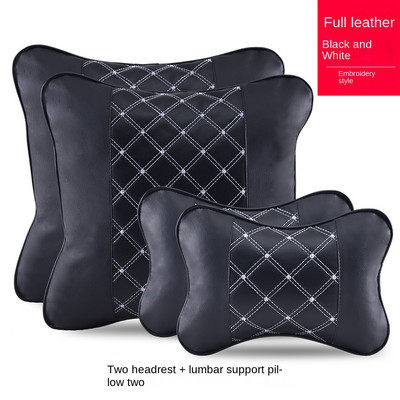 Προσκέφαλο αυτοκινήτου, Μαξιλάρι λαιμού, Σετ οσφυϊκής στήριξης, τετραμελές κάθισμα μαξιλαριού αυτοκινήτου, μαξιλάρι αυχενικού σπονδύλου