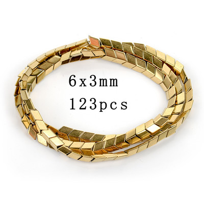 AAA+ Culoare de reținere Piatră naturală Mărgele geometrice neregulate Mărgele hematite placate cu aur pentru realizarea de bijuterii Colier brățară DIY