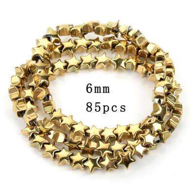 AAA+ Culoare de reținere Piatră naturală Mărgele geometrice neregulate Mărgele hematite placate cu aur pentru realizarea de bijuterii Colier brățară DIY