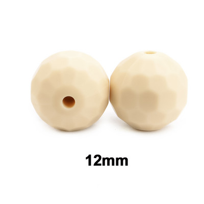 Lofca 40db 12/15mm szilikon gyöngyök poliéder Bpa mentes szilikon fogas barkácsfogat baba rágható kiegészítők baba fogak