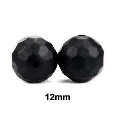 Lofca 40db 12/15mm szilikon gyöngyök poliéder Bpa mentes szilikon fogas barkácsfogat baba rágható kiegészítők baba fogak