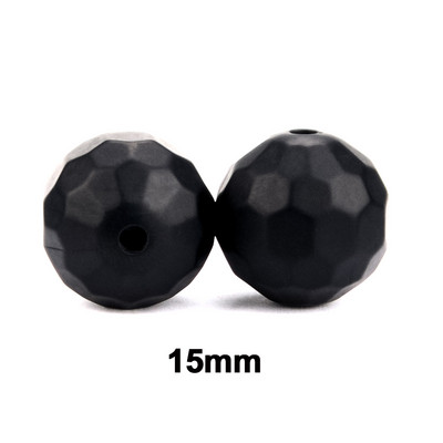Lofca 40db 12/15mm szilikon gyöngyök poliéder Bpa mentes szilikon fogas barkácsfogat baba rágható kiegészítők baba fogak
