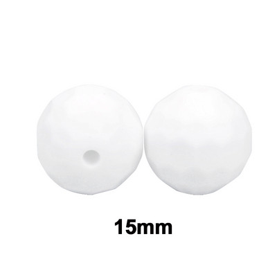 Lofca 40db 12/15mm szilikon gyöngyök poliéder Bpa mentes szilikon fogas barkácsfogat baba rágható kiegészítők baba fogak