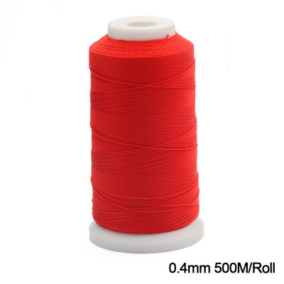 Punane nailonist nöörist pärlimisniit Hiina sõlm makraamnöörist käevõru punutud köiega nöör ehete valmistamiseks meisterdades käsitöö tuti kaelakee