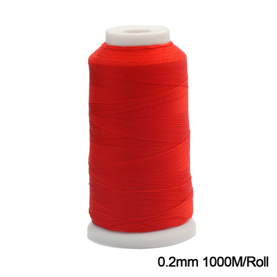 Punane nailonist nöörist pärlimisniit Hiina sõlm makraamnöörist käevõru punutud köiega nöör ehete valmistamiseks meisterdades käsitöö tuti kaelakee