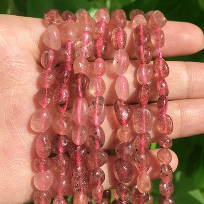 5-8mm természetes rózsaszín opál holdkő színes fluorit kő gyöngyök szabálytalan távtartó gyöngyök ékszerkészítéshez, barkács karkötő 15''