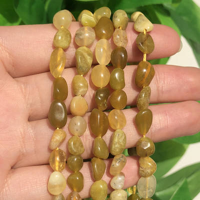 5-8mm természetes rózsaszín opál holdkő színes fluorit kő gyöngyök szabálytalan távtartó gyöngyök ékszerkészítéshez, barkács karkötő 15''