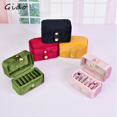 Μίνι δαχτυλίδι Storage Box Σκουλαρίκια Organizer Rings Organizador De Joyas Travel Φορητό κοσμηματοπωλείο Γυναικείο δώρο για κορίτσια