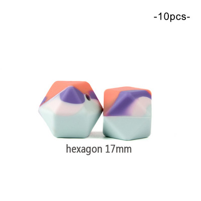 LOFCA 10pcs12mm/15mm/19mm Tie βαφή λεοπάρ Terrazzo Dalmatian camo Σιλικόνης οδοντοφυΐας DIY Μασώμενες πολύχρωμες για βρέφη