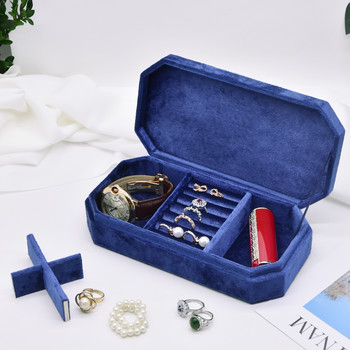 Μόδα Βιτρίνα Κοσμήματα Δαχτυλίδι Κουτί Κολιέ Ντουλάπι Φορητό Organizer Κουτί Αποθήκευση ταξιδιού Joyeros Organizador De Joyas