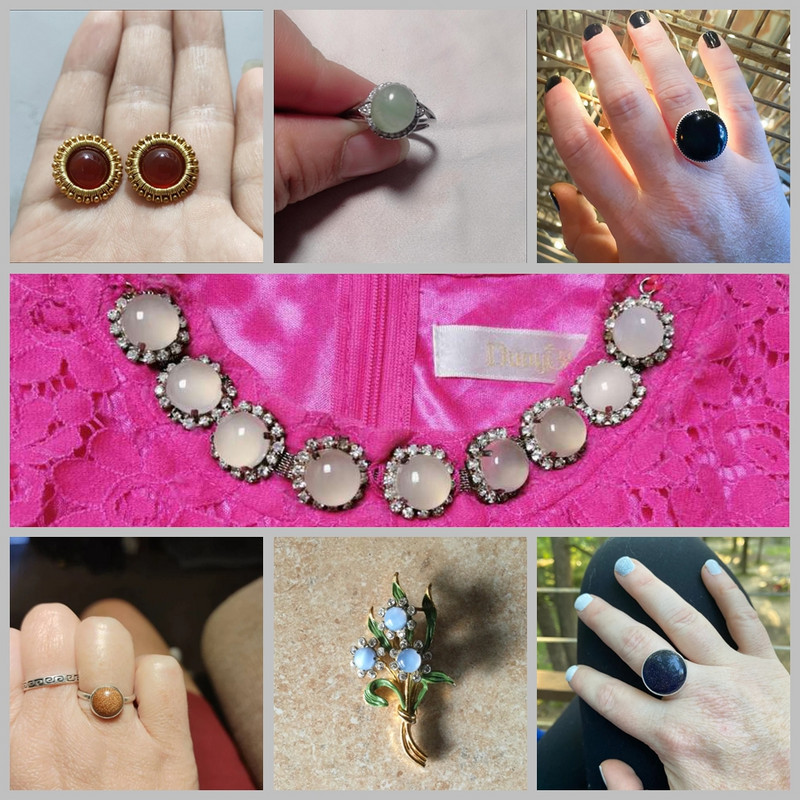 5 bucăți mărgele cabochon din piatră naturală 4-14 mm Jaspers de agat jad Cameo mărgele cu spatele plat pentru realizarea de bijuterii, inele, cercei, colier, bricolaj