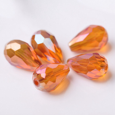 Fasetirano kristalno staklo u obliku suze u obliku kruške 5x3mm 7x5mm 12x8mm 15x10mm 18x12mm Rasute perle za rukotvorine za izradu nakita DIY