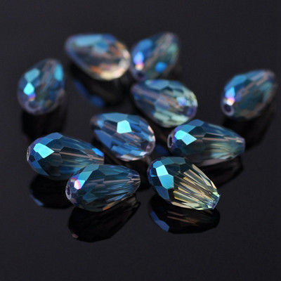 Fasetirano kristalno staklo u obliku suze u obliku kruške 5x3mm 7x5mm 12x8mm 15x10mm 18x12mm Rasute perle za rukotvorine za izradu nakita DIY