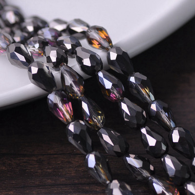 Fasetirano kristalno staklo u obliku suze u obliku kruške 5x3mm 7x5mm 12x8mm 15x10mm 18x12mm Rasute perle za rukotvorine za izradu nakita DIY