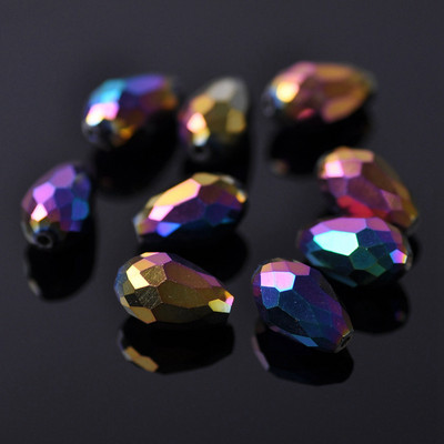 Fasetirano kristalno staklo u obliku suze u obliku kruške 5x3mm 7x5mm 12x8mm 15x10mm 18x12mm Rasute perle za rukotvorine za izradu nakita DIY