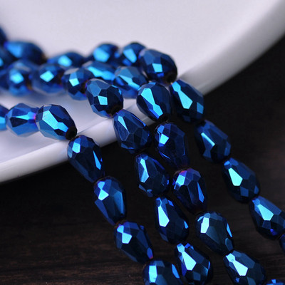 Fasetirano kristalno staklo u obliku suze u obliku kruške 5x3mm 7x5mm 12x8mm 15x10mm 18x12mm Rasute perle za rukotvorine za izradu nakita DIY