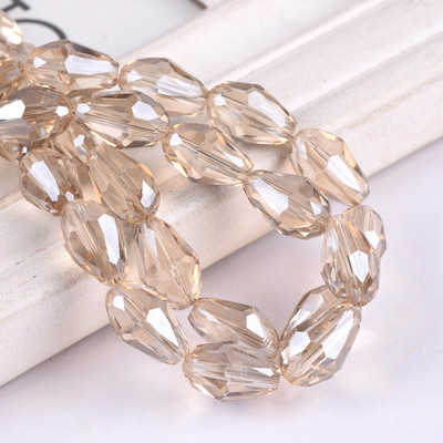 Fasetirano kristalno staklo u obliku suze u obliku kruške 5x3mm 7x5mm 12x8mm 15x10mm 18x12mm Rasute perle za rukotvorine za izradu nakita DIY