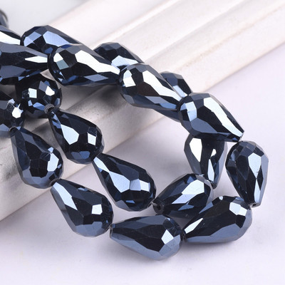 Fasetirano kristalno staklo u obliku suze u obliku kruške 5x3mm 7x5mm 12x8mm 15x10mm 18x12mm Rasute perle za rukotvorine za izradu nakita DIY