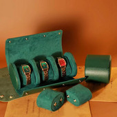 Luxury Watch Roll Box 1/3 Slots PU Θήκη ρολογιού για άντρες Γυναικεία ρολόγια Organizer Display Κοσμήματα Βραχιόλι αποθήκευσης