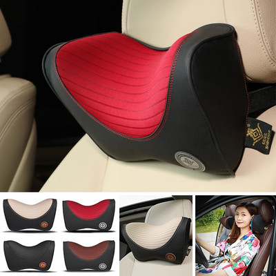 Pernă pentru mașină Piele PU Bumbac cu memorie Tetiera pentru mașină în formă de U Protecția gâtului mașinii Pernă pentru vertebra cervicală Accesorii pentru scaunul auto