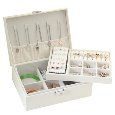 WE Lady kutija za nakit od PU kože, vitrina za prstenje, prijenosni organizator nakita za ogrlice Joyeros Organizador De Joyas